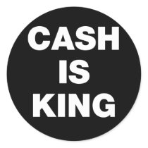 Cash is King stickers