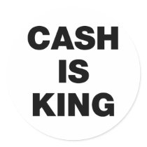 Cash is King stickers