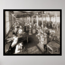 Cash Register Company Photo 1904 Print