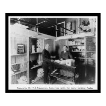 Cash Room in the US Treasury Vault 1912 posters