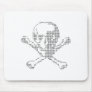 Cash Skull from Jolly Roger ascii art Mousepads