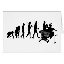 Cashier till operator supermarket staff gear cards by Funkart Cashier till operator supermarket staff gear cards