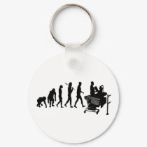 Cashier till operator supermarket staff gear keychains