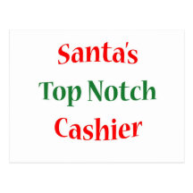 Cashier Top Notch Post Card