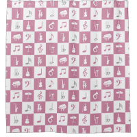 Cashmere rose Music Notes and Instruments