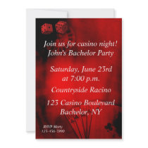 Casino Bachelor Party Personalized Invite