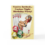 Casino Birthday Party Invitation cards