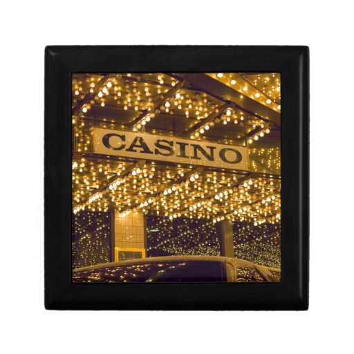 Casino Bright Lights Las Vegas Gambling Money Keepsake Boxes Zazzle