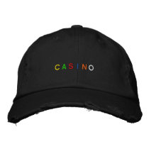 Casino Cap Embroidered Hat