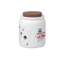 CASINO Cards & VEGAS   CANDY JAR