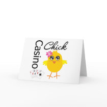 Casino Chick Greeting Card