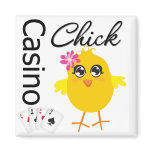 Casino Chick Refrigerator Magnets