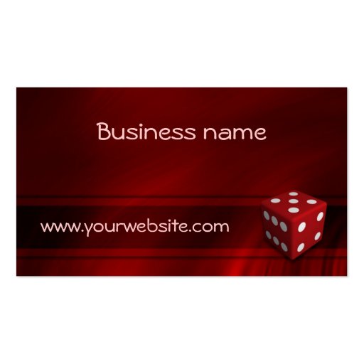 Casino Chip Business Card Templates (front side)