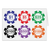 Casino Chips Card