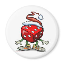 Casino Christmas magnets