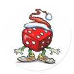 Casino Christmas stickers