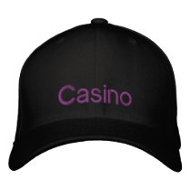 Casino embroidered hats