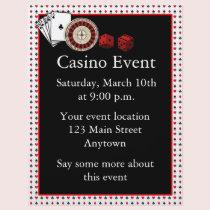 Casino Event flyers