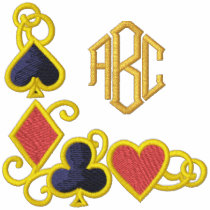 Casino Luck embroidered shirts by Embroidery4U Casino Luck embroidered shirts