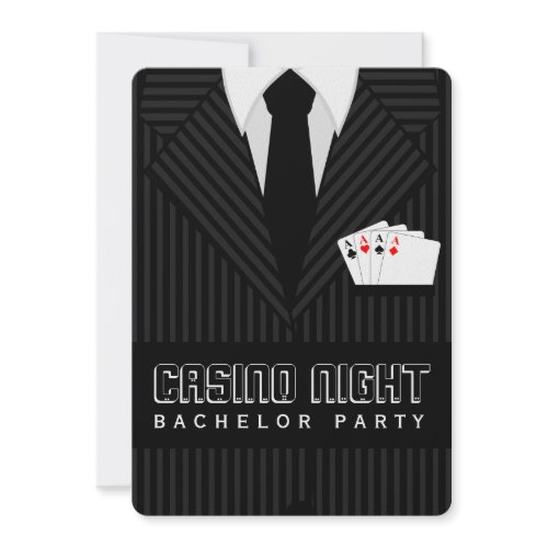 Casino Night Bachelor Party Custom Invitation invitation