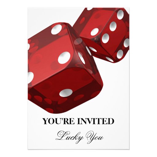 Casino Night Birthday Celebration Invitation