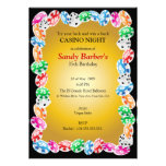 Casino Night Birthday Party Invitation Template invitations