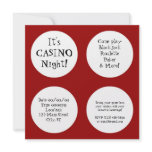 Casino Night Personalized Announcement