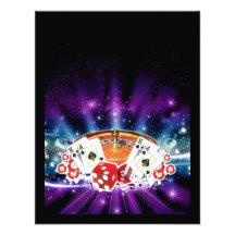 Casino night invitation