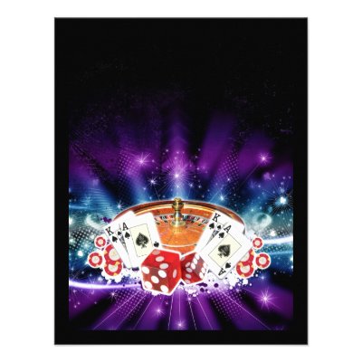 Casino night invitation
