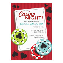 Casino Night Party Invitations