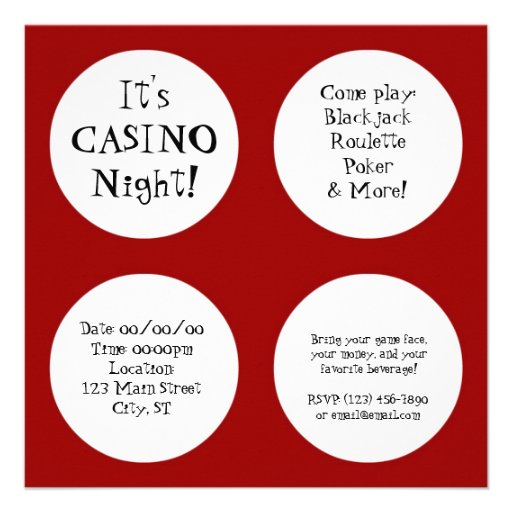Games To Have At A Casino Night