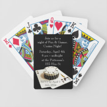 Casino Night Playing card invitations playing cards