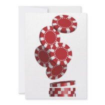 Casino / Poker Chips Personalized Announcement