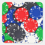 Casino poker chips sticker