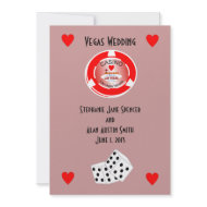 Casino Wedding Invitation invitation