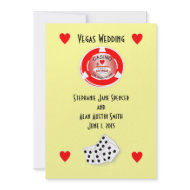 Casino Wedding Invitation invitation