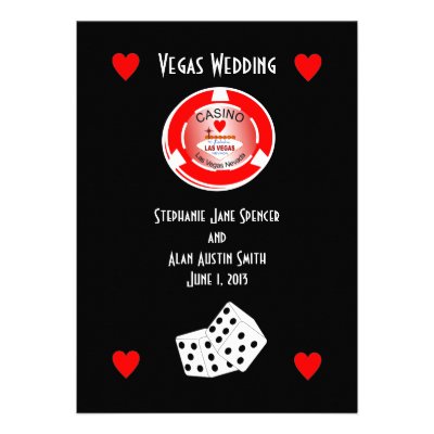 Casino Wedding Invitation