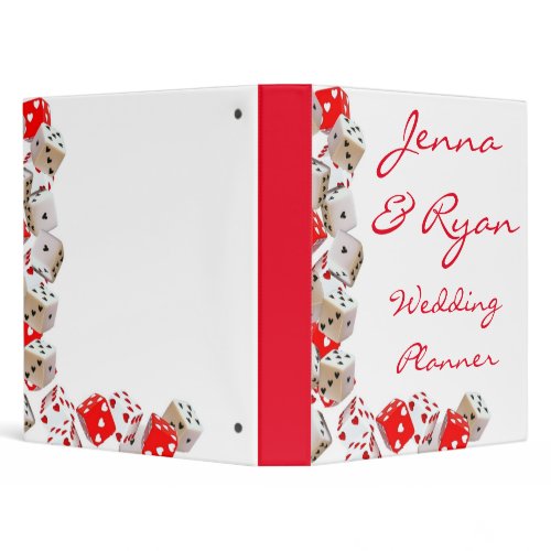 Casino Wedding Planner or Recipe Bridal Gift Binder