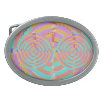 CASINO Wheel -  Symbol of Fortune Oval Belt Buckle