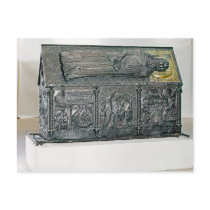 Casket containing the remains of St. Simeon Postcard