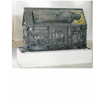 Casket containing the remains of St. Simeon t-shirts