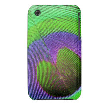 Caso del iPhone 4 de la pluma del pavo real iPhone 3 Case-Mate Cárcasa