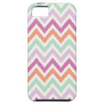 Caso del iPhone 5 de la impresión de Ikat Chevron  iPhone 5 Case-Mate Protectores
