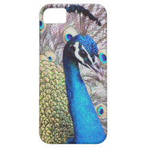 Caso del iPhone 5 del pájaro del pavo real iPhone 5 Case-Mate Protector