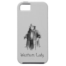 Caso occidental bonito del iPhone 5 de la señora iPhone 5 Funda