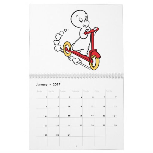 Casper the Friendly Ghost Calendar Zazzle