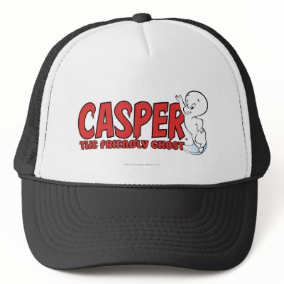 Casper the Friendly Ghost Red Logo 2 Mesh Hat