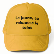 Casquette beaucoup trop jaune hats
