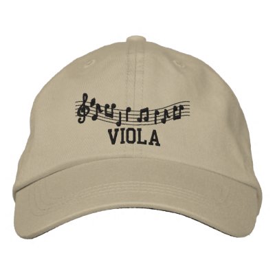 Casquillo bordado de la música de la viola gorra de beisbol Casquillo bordado de la música de la viola gorra de beisbol