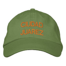 Casquillo de Ciudad Juárez Gorras De Béisbol Bordadas
